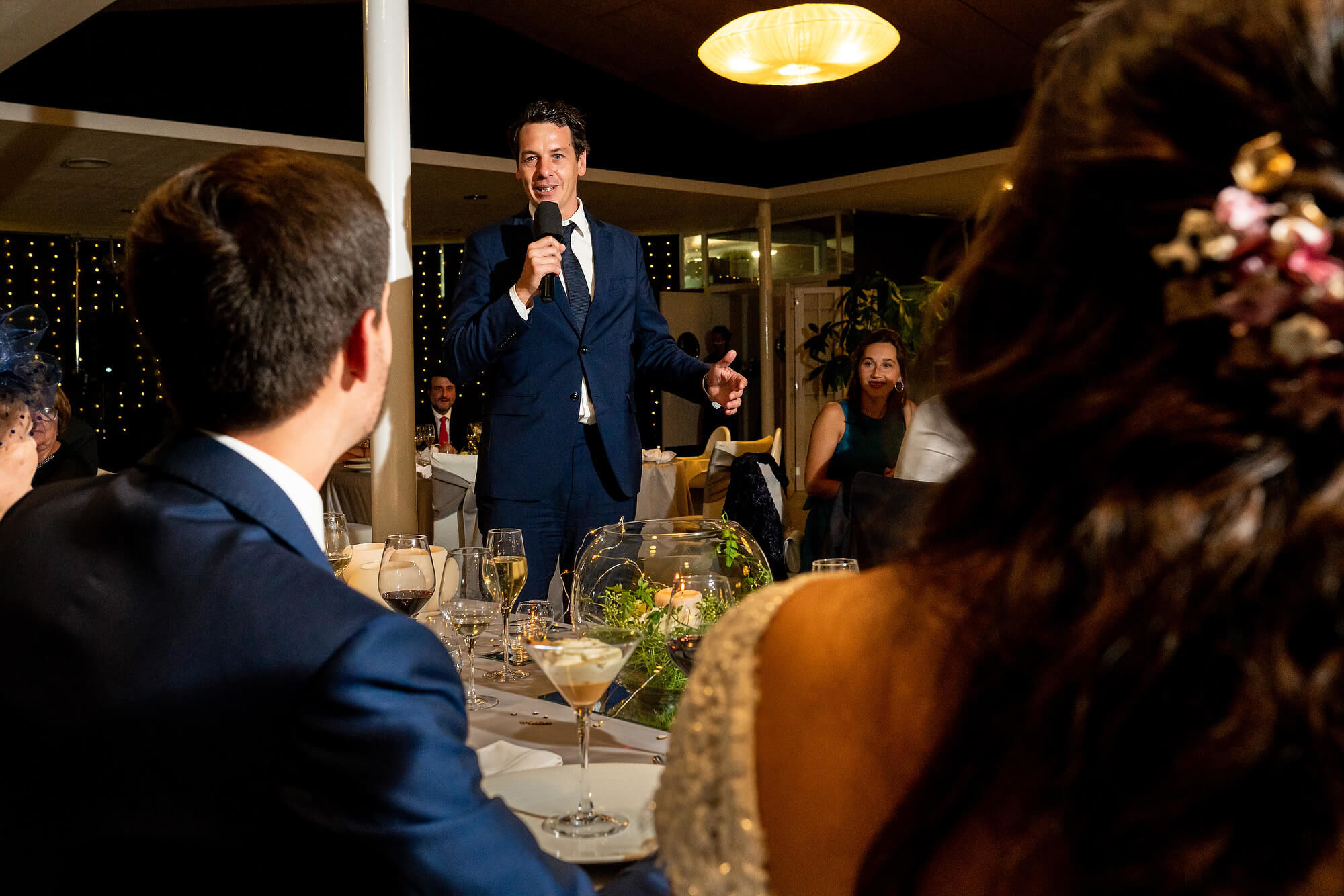 Parlamentos en la boda en Heretat Sabartés.