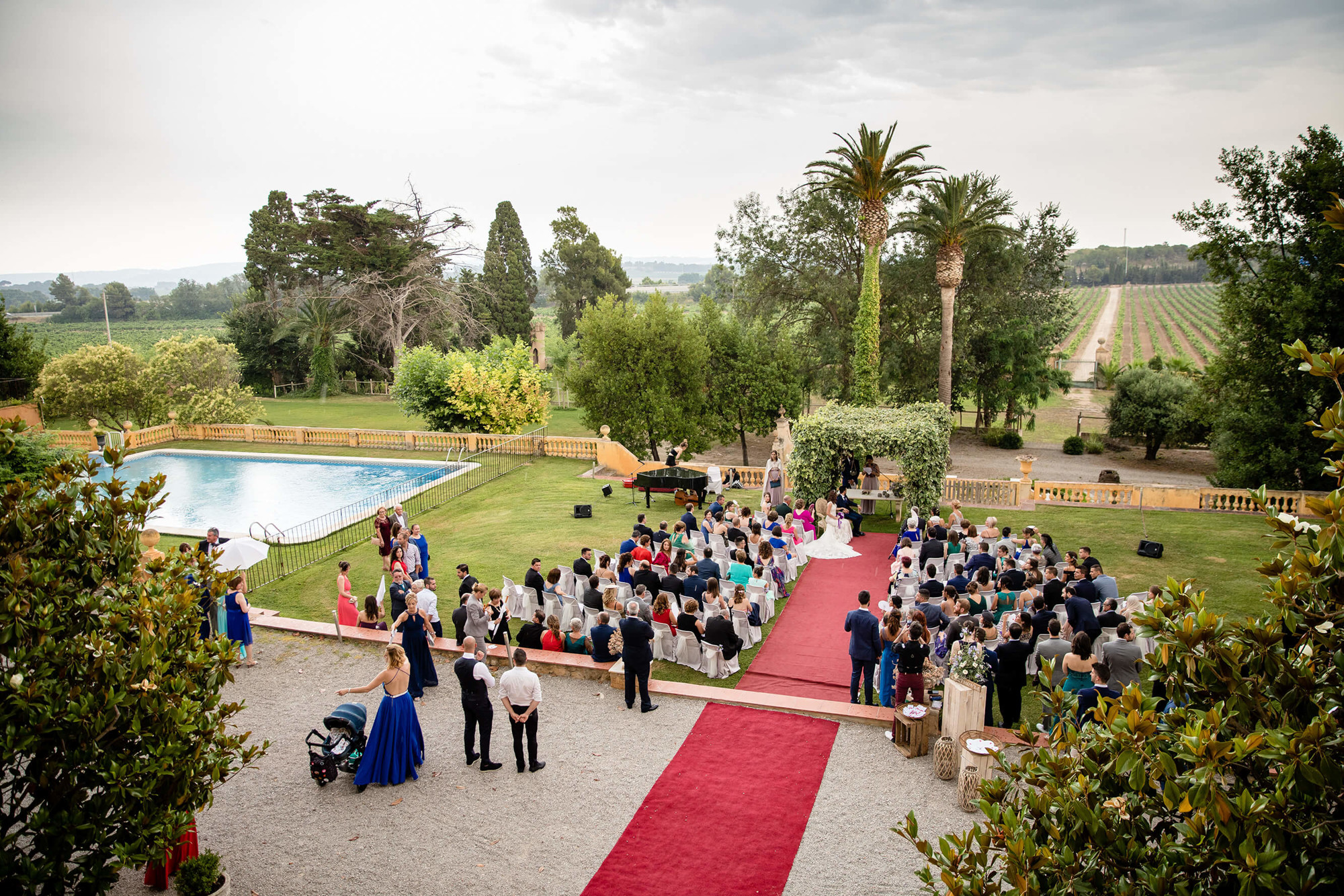 boda Heretat Sabartés 07 Vistas de la ceremonia de boda en Heretat Sabartés.