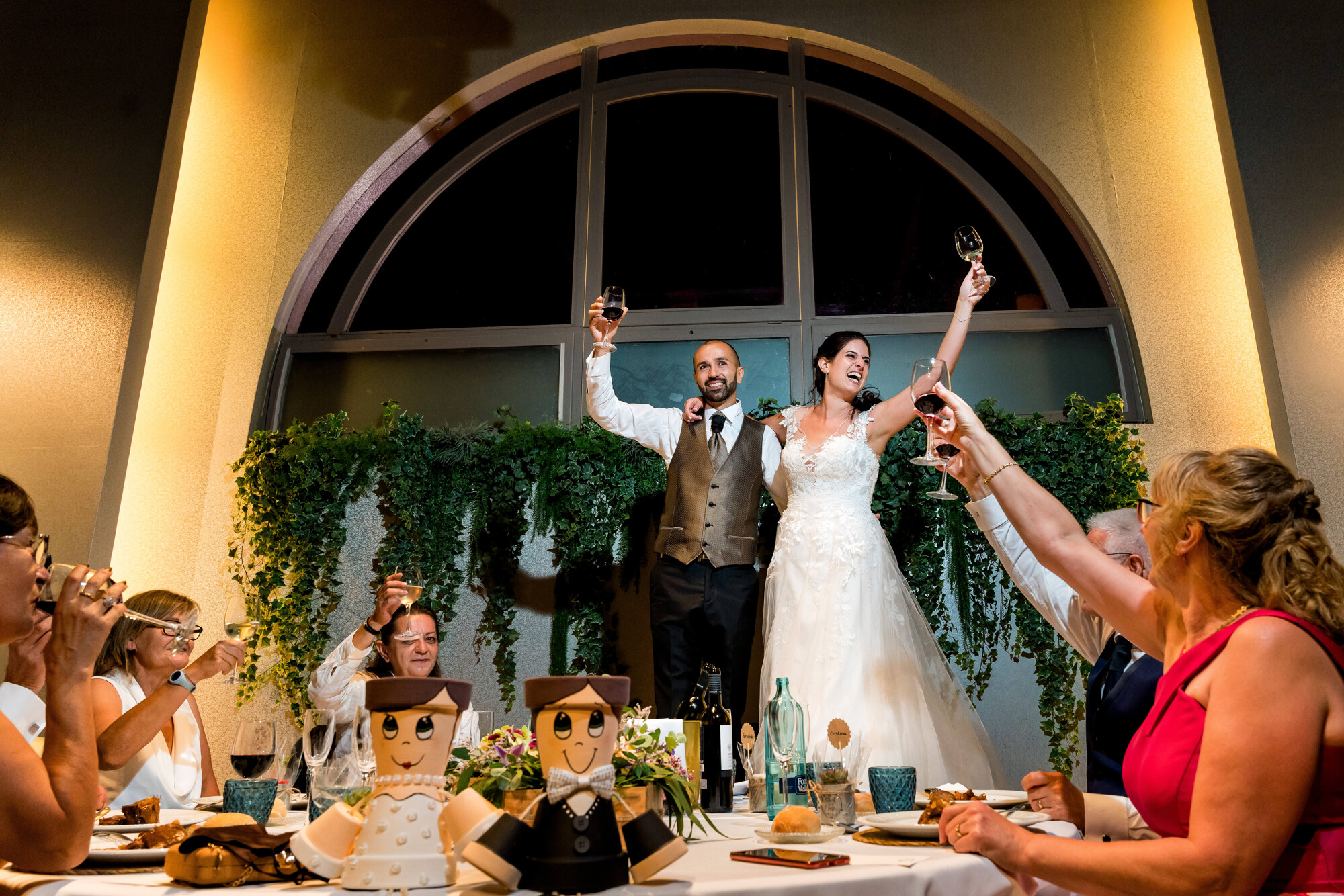 Brindis al casament a Can Macià.